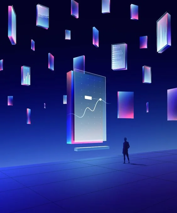 Abstract blue graphic